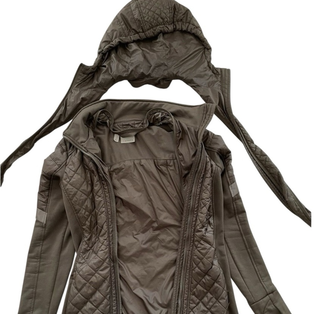 Athleta Quilted Green seaweed Hooded Rock Springs CYA Jacket - Picture 8 of 8